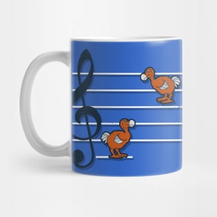 Funny Cute Original Music Inspired Doremi Dodo Birds Clever Gift For Musicians Mug